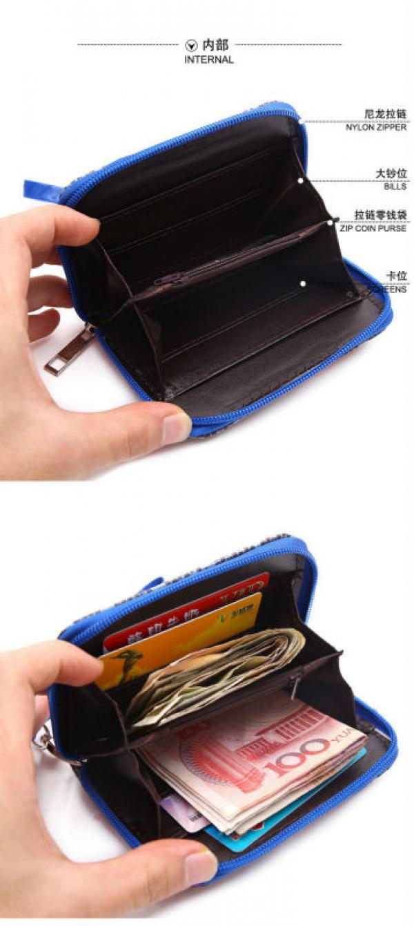 TouHou Project PU Short Wallet, Colorful Anime Design